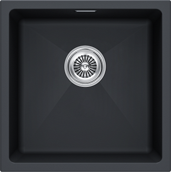 Кухонная мойка Paulmark LUMI 45UNI LU45-AN 45х45 цвет черный